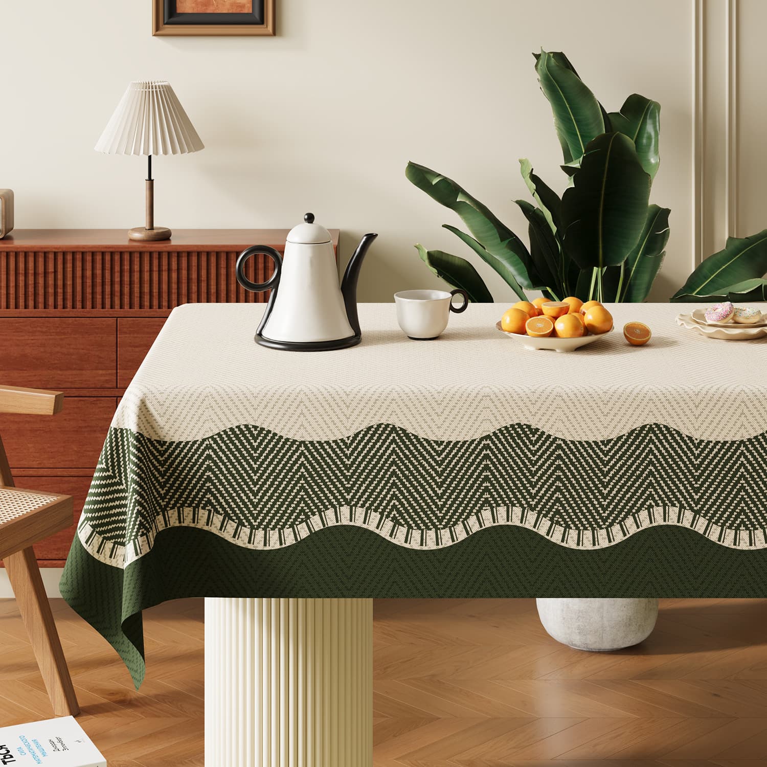 Simple tablecloth waterproof and oil-proof no-wash tablecloth 2026 new style light luxury high-end rectangular coffee table cover
