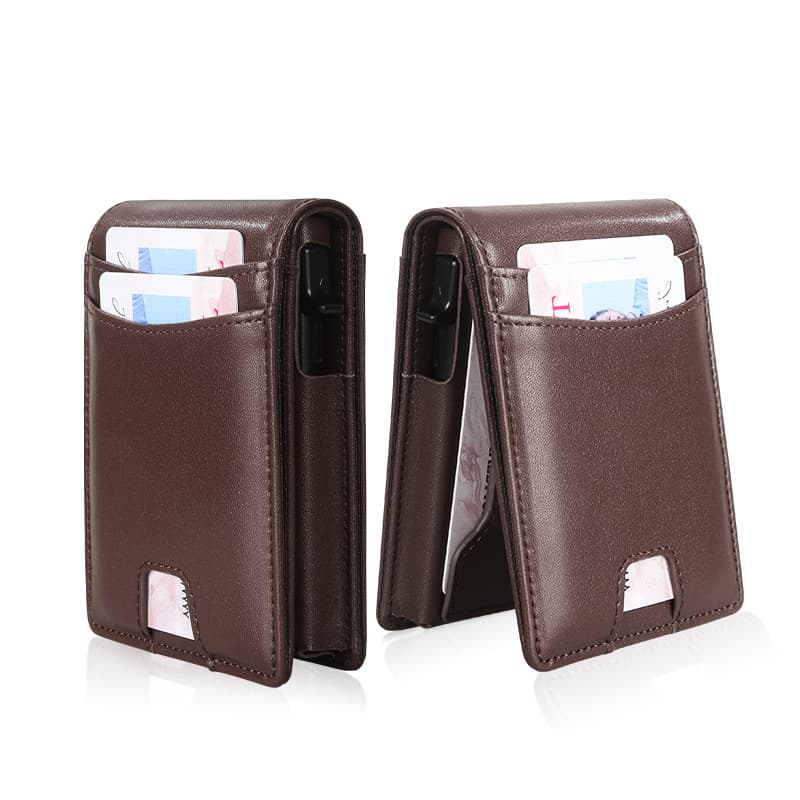 In Stock Wallet Wholesale Metal Anti-Skimming Credit Card Holder Large Capacity Multi-Slot Aluminum Alloy Automatic Card Case