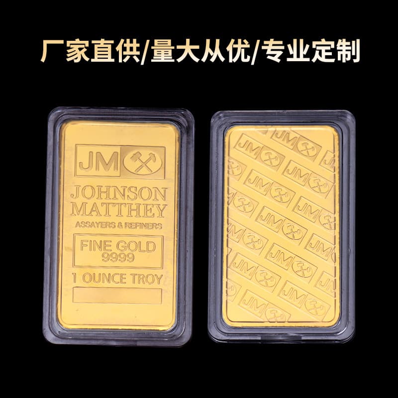 Credit Suisse 1 oz Gold Bar Commemorative Coin Gold Bullion Fine Gold Swiss Bank Gold Bar Collectible Gold Coin
