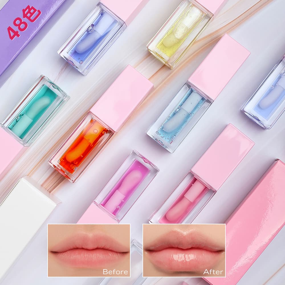 Cross-border Moisturizing Color-Changing Lip Balm LIP OIL Plant Lip Plumping Oil Glossy Lip Lip Care Yuyang Lip Oil In Stock
