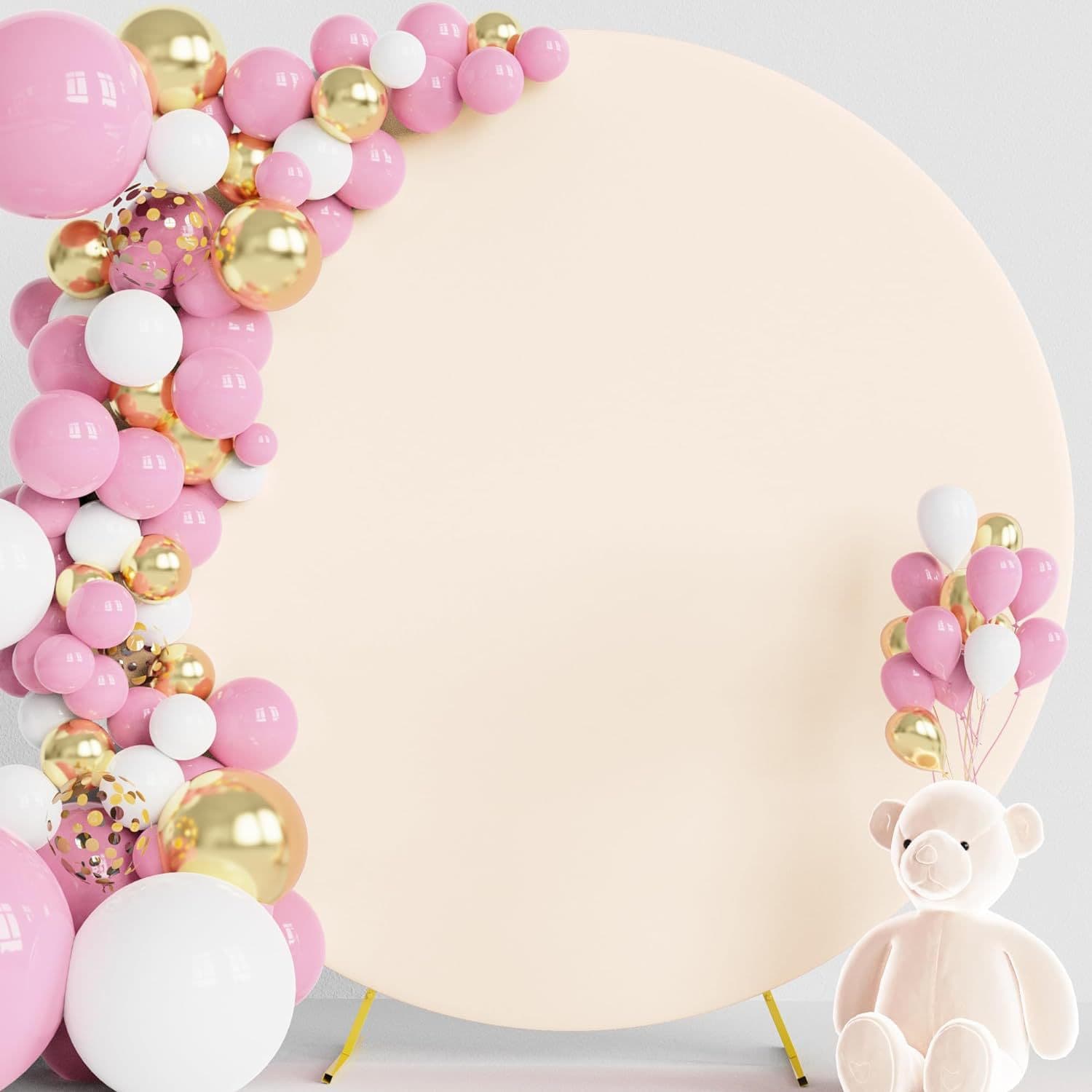 Nordic Style round Arch Door Cover Wedding Celebration Partition Screen Cover Birthday Party Decoration Fabric Cover