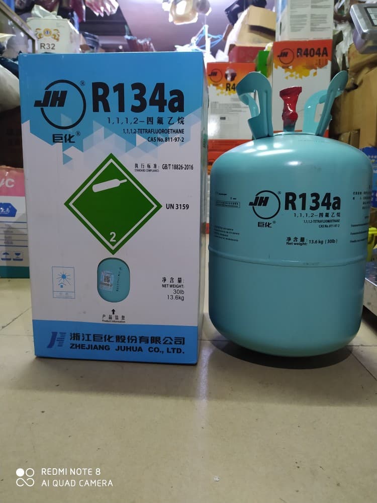 Genuine Juhua R134a Refrigerant Automotive AC Freon Water-Cooled Screw Chiller Refrigerant 13.6kg