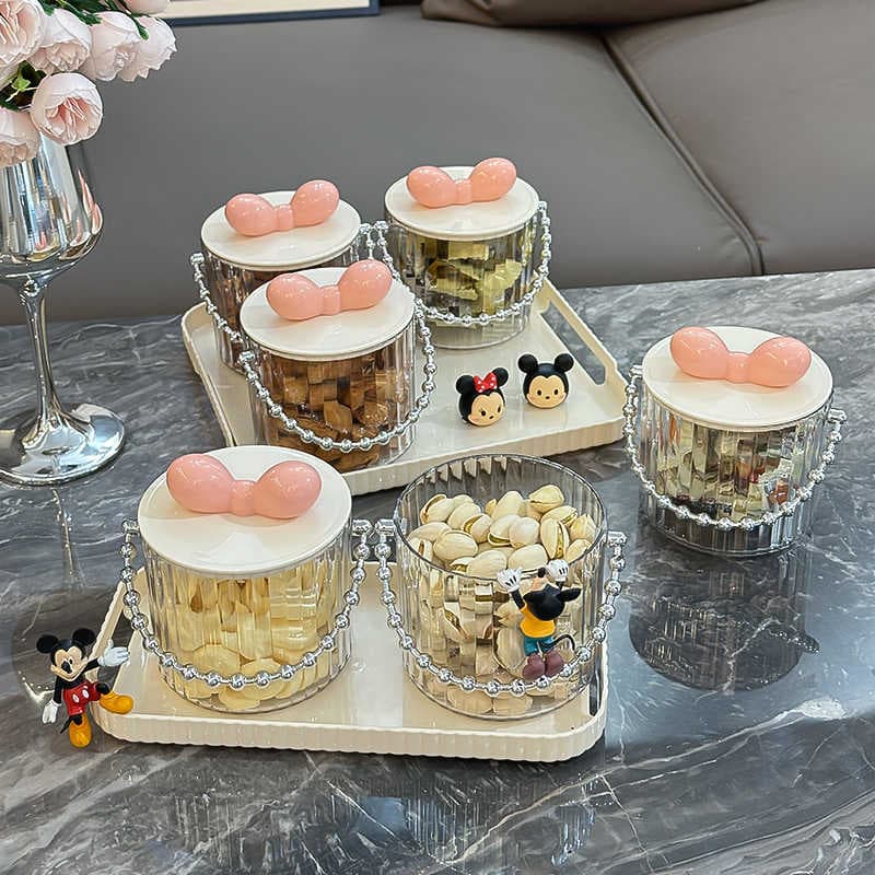 New Creative Cream Style Tea Party Snack Box, Household Candy Box, Fruit Plate, Tea Tray, Nut Storage Container