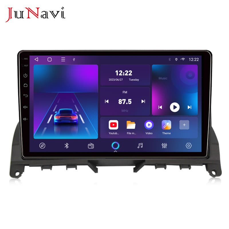 For Mercedes-Benz C-Class W204 C200 C180 C260 Android Large Screen Navigation Bluetooth Wireless Carplay