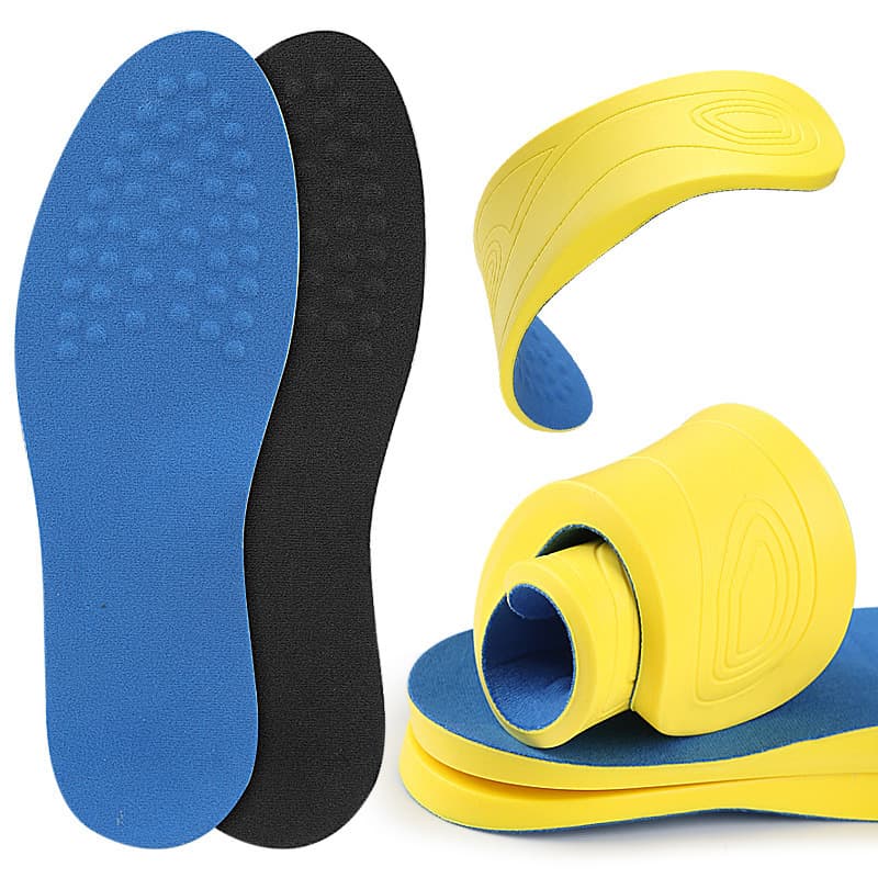 Amazon unisex O-shaped leg insole PU positive O insole foot valgus can be cut for sports and leisure orthopedic full insole