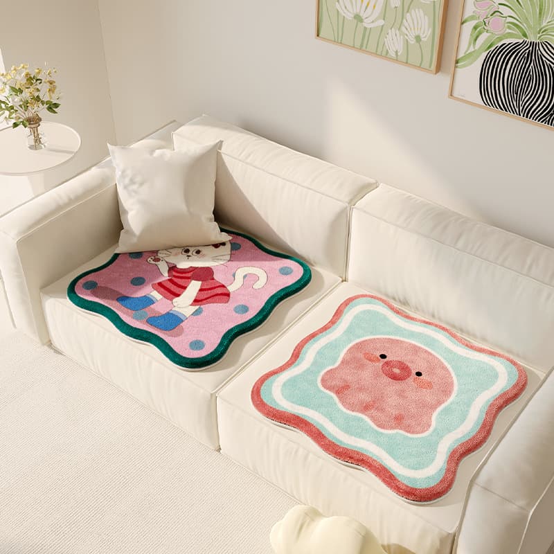 Cartoon Seat Cushion Office Chair Cushion for Long Sitting Students Non-Slip Dining Chair Pad Plush Seat Cushion Sofa Pad Drop Shipping