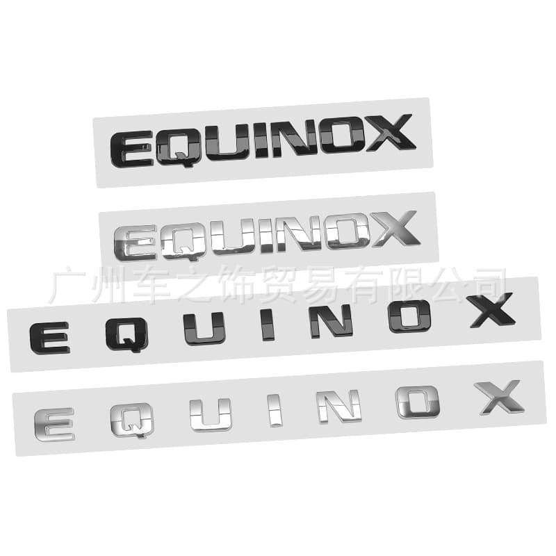 For Chevrolet Equinox Modified EQUINOX English Letter Trunk Sticker EQUINOX Hood Emblem
