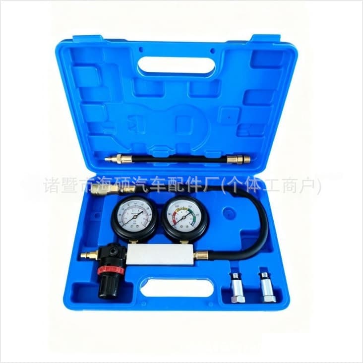 Cylinder Leak Down Tester Cylinder Leakage Test Gauge Set Detection Pressure Gauge Cylinder Inspection Tool Automotive Tool