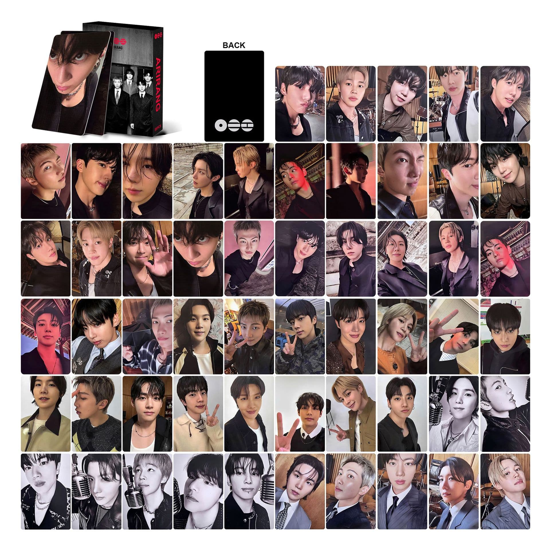 55 BTS 5th Full Album ARIRANG LOMO Cards Jungkook V Jimin Photocards