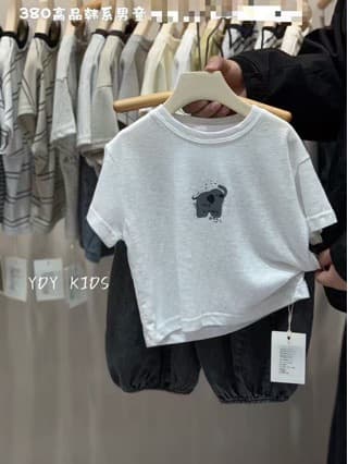 [Snowflake Cotton] Boys Short Sleeve T-Shirt, Children's T-Shirt for Middle and Older Children, Summer 2025 New Trendy Korean Style Boys Short Sleeve