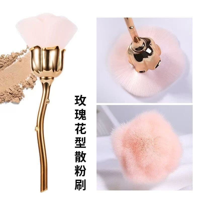 Makeup Brush Rose Loose Powder Brush Large Fluffy Nail Dust Brush Single Makeup Tool