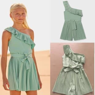 Mayoral Girls' pleated short jumpsuit Ref. 26-06870-039