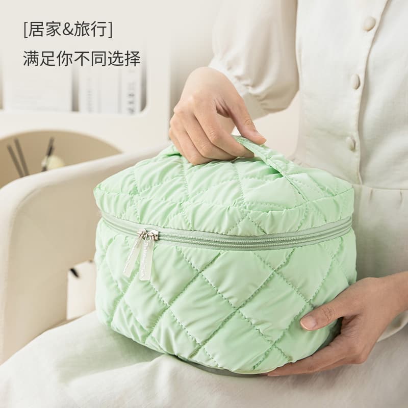Ins-Style Cosmetic Bag Toiletry Bag Travel Portable Handbag Large Capacity Premium Makeup Organizer