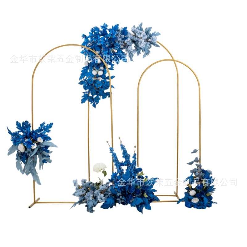 Cross-border iron art wedding layout road guide decoration arched flower stand birthday party background balloon arch bracket