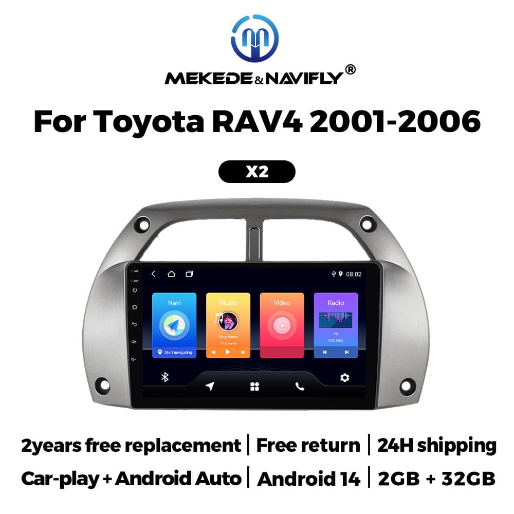 Suitable for Toyota Rav4 2001-2006 Android car GPS navigation MP5 Bluetooth player Carplay