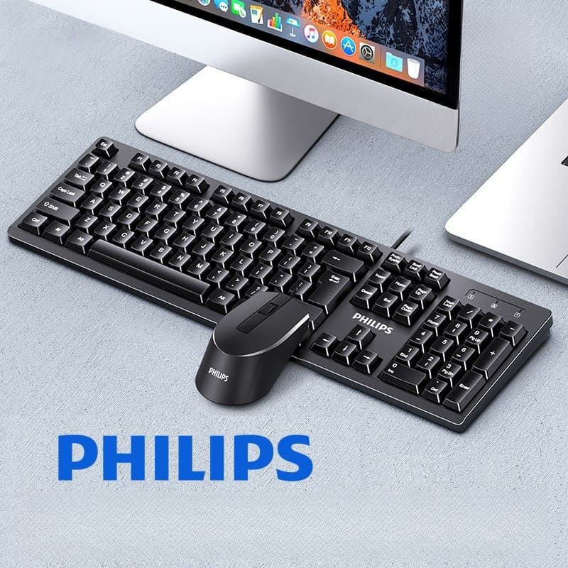 Philips SPT6234 Wired Keyboard and Mouse Combo USB Business Computer Office Home Peripherals In Stock