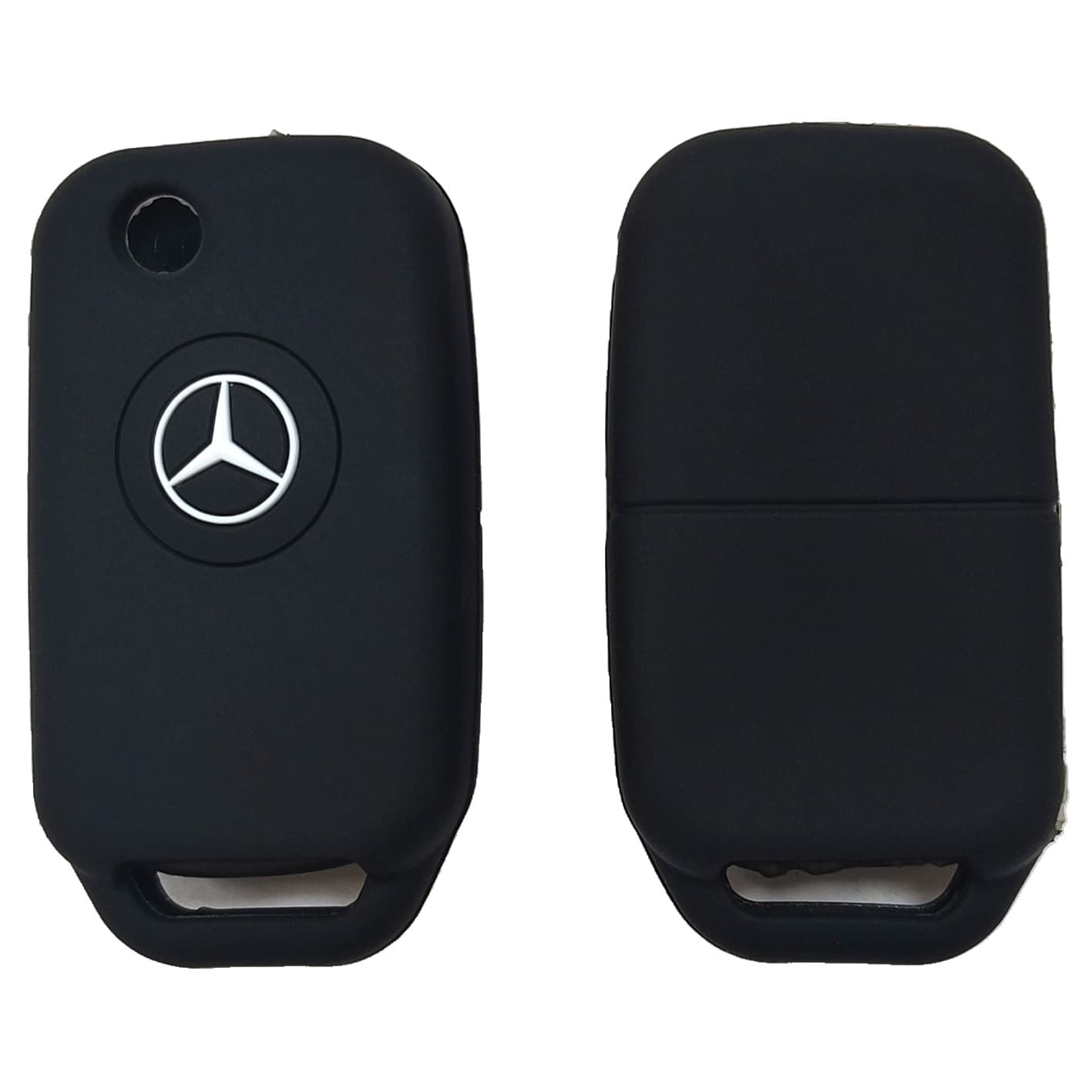 Silicone Key Case for Mercedes Folding 1-Button Key, Compatible with Mercedes W126 W140 W124 W303