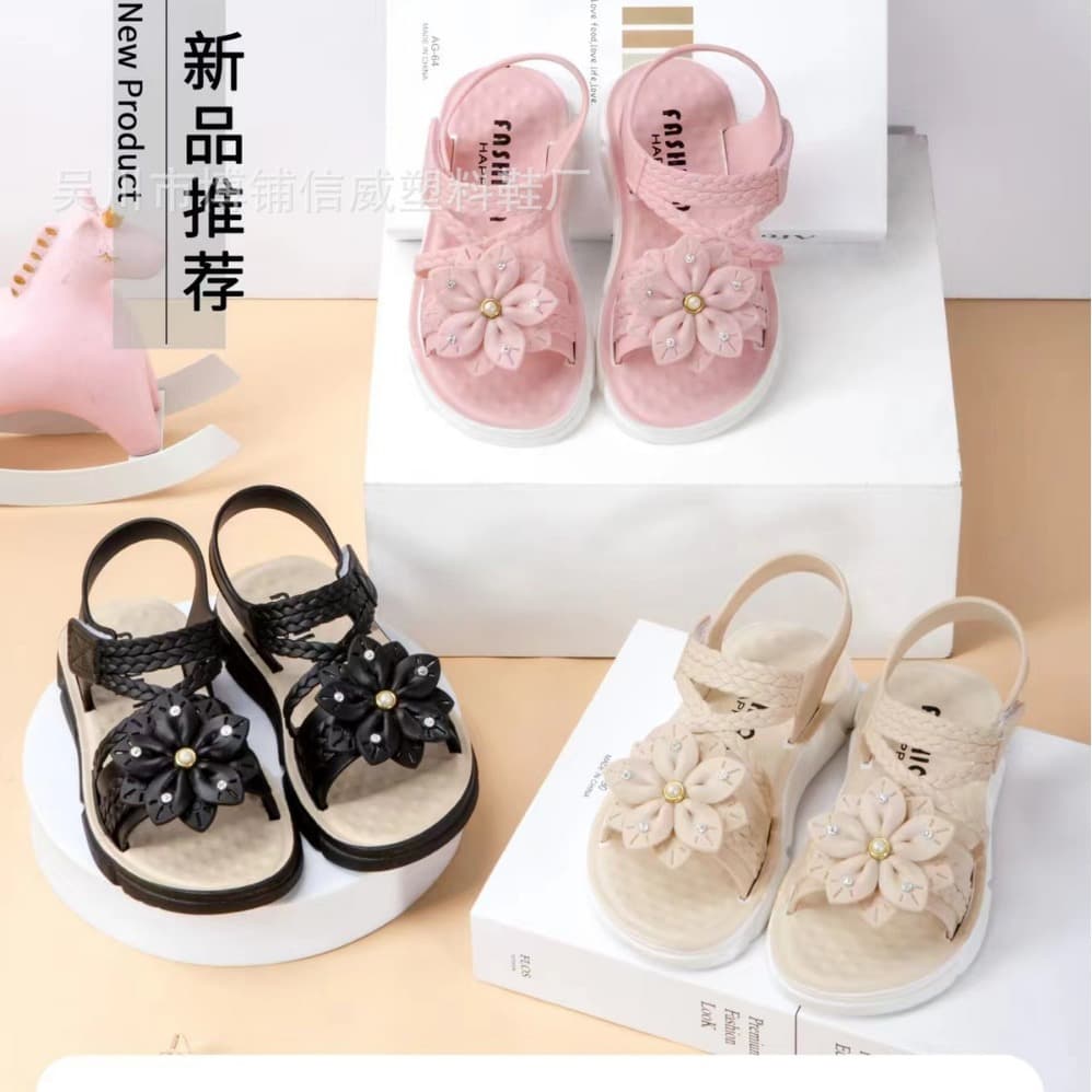2024 New Children's Sandals Summer New Princess Kids Student Sandals Soft Sole Girls Sandals Wholesale
