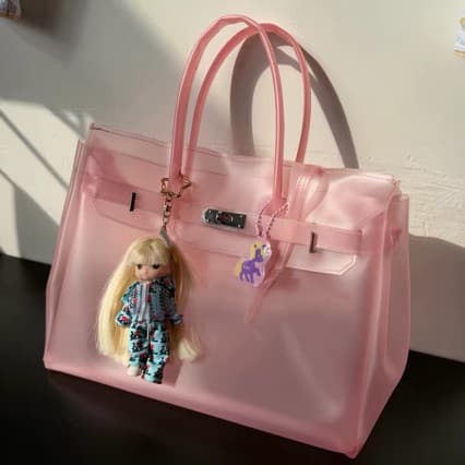 Jelly firkin jelly bag platinum tote bag Kelly kiikiiii same style 26 spring and summer fashion shoulder bag