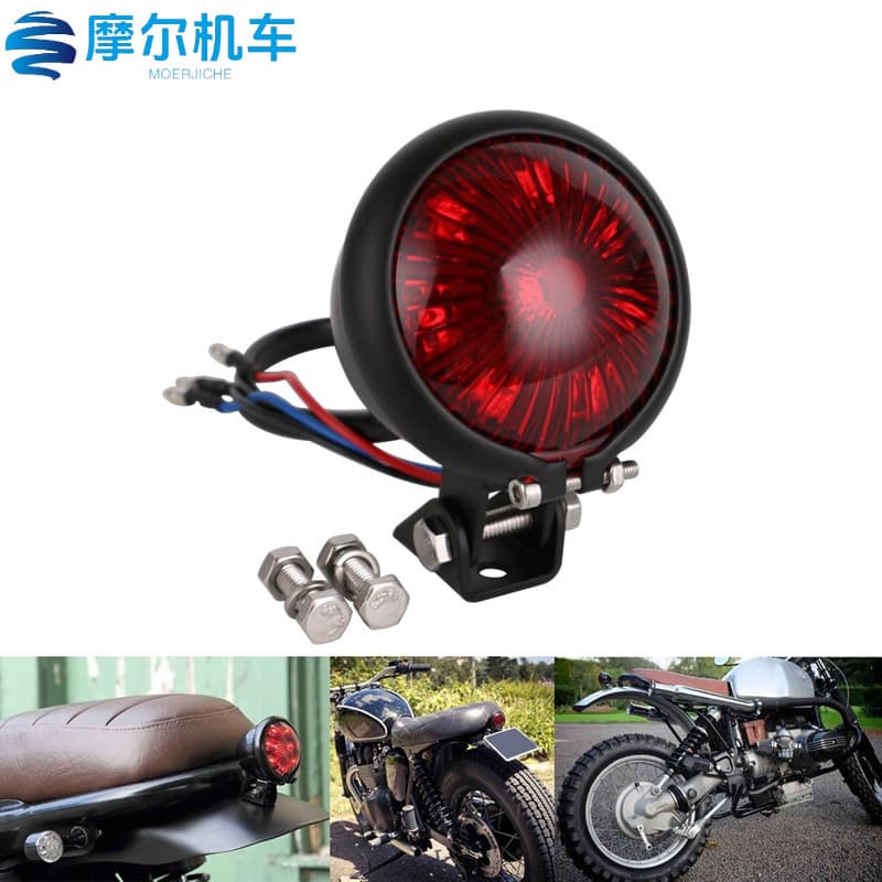 Custom Motorcycle Racing Tail Light 12V Brake LED Light Rear Stop Light for Harley Tail Light