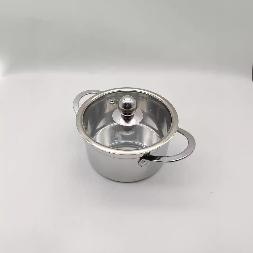Single small hot pot, one person, one stove, commercial outdoor stainless steel small hot pot, alcohol pot, portable hotel alcohol pot