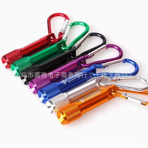 Colombia Electronic Flashlight Carabiner Mini Flashlight Strong Light LED Flashlight Custom Logo Available