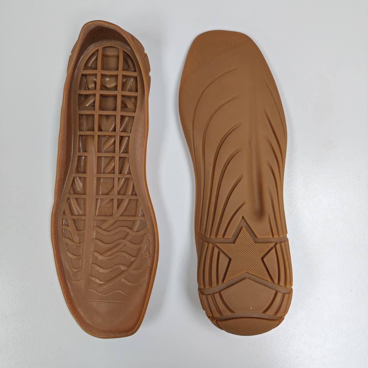 2025 Factory Wholesale Casual Rubber Outsoles, Independent Brand Flat Shoes, Non-slip Shoes with Small Square Toe Rubber Outsoles