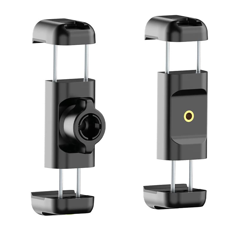 Dual Pull Phone Clip 1/4 Screw Cold Shoe Adapter for DJI Stabilizer Camera Mount Phone Holder Phone Mount