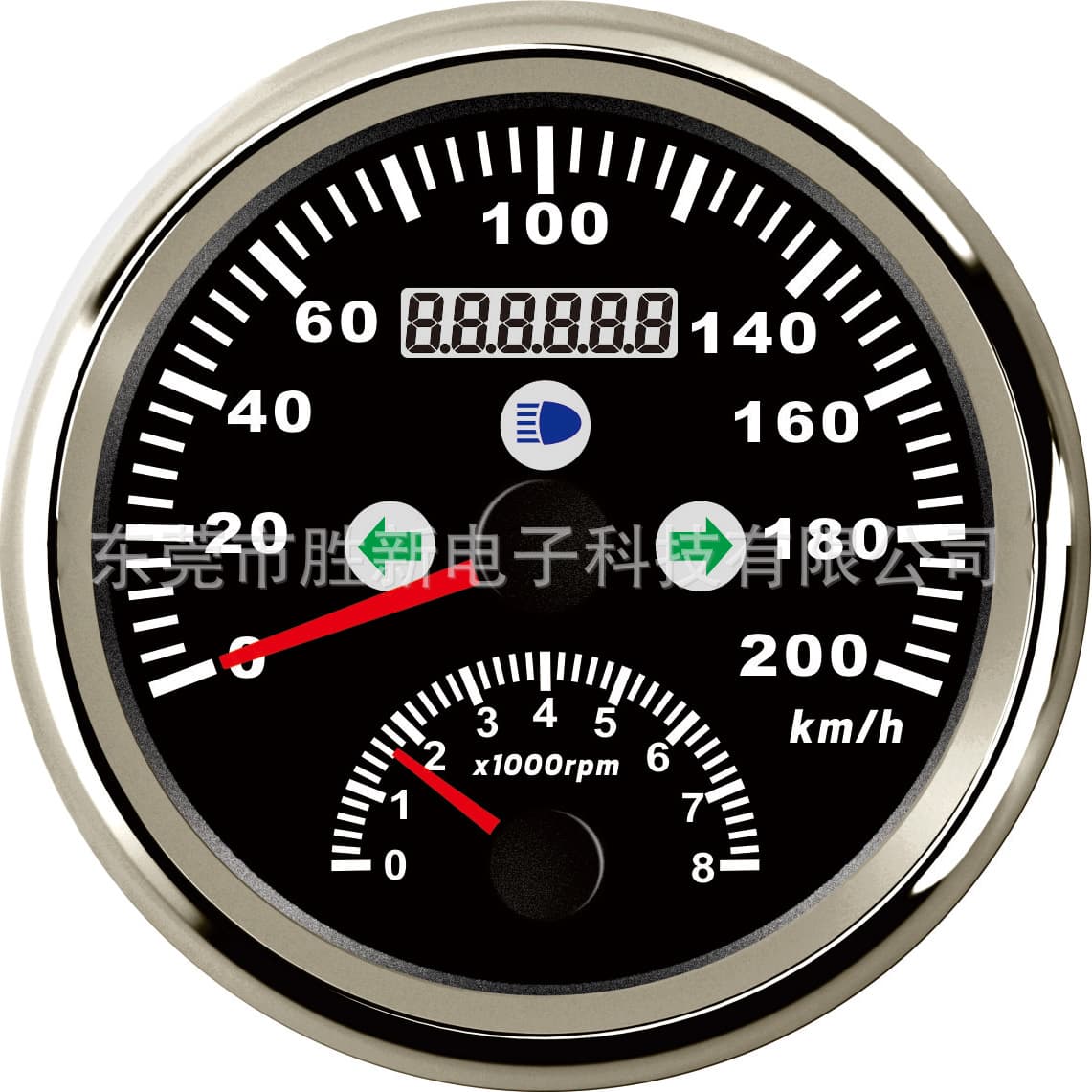 GPS Speedometer 200km+ Tachometer 800RPM Combination Instrument with Turn Signals, Cross-Border Hot Seller