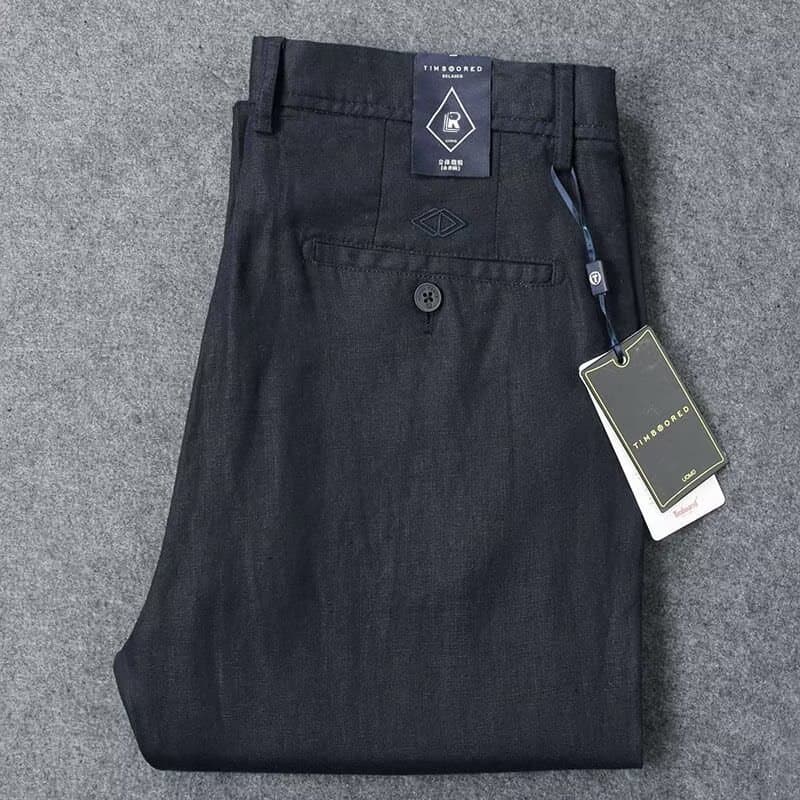 Men's Linen Pants Summer Thin Cotton Linen Trousers Loose Straight Leg Wide Leg Long Pants Casual
