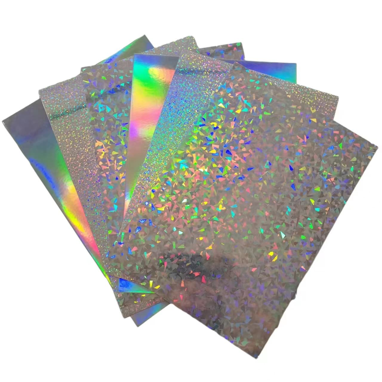 In Stock Many Styles 128g PET Laser Cardstock Badge Pin Special Paper Eyelash Base Card Small Dots Plain Silver