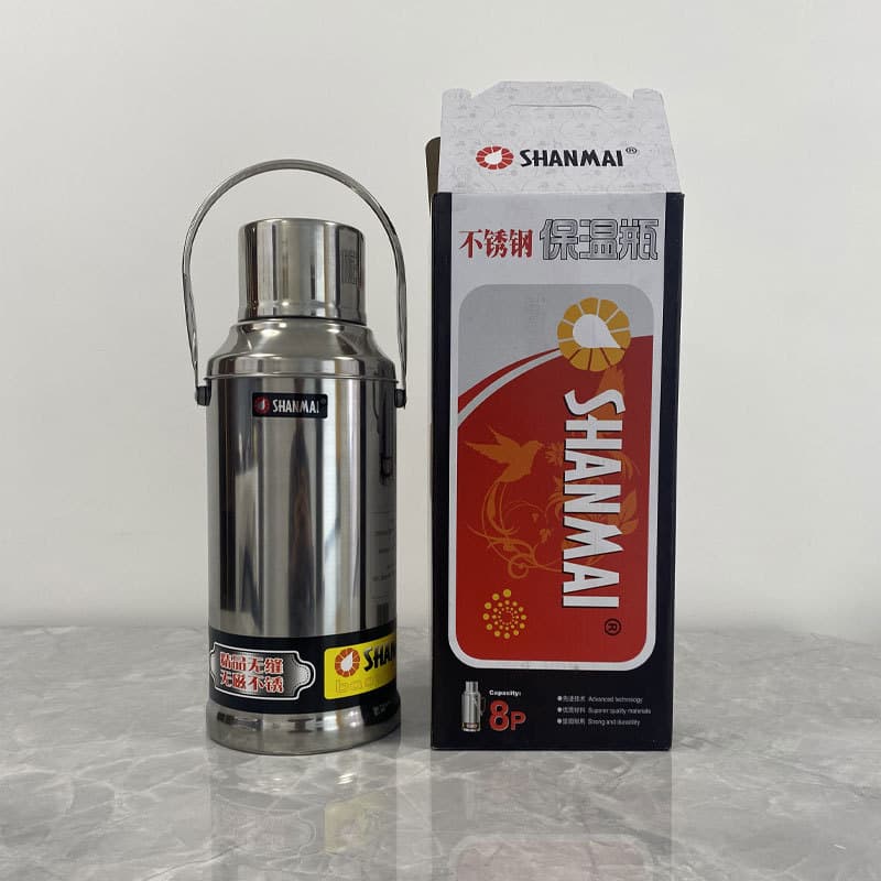 In-Stock Standard Steel 3.2-Liter Stainless Steel Thermos Bottle, Insulated Bottle, Stainless Steel Boiling Water Bottle, Hot Water Bottle with Glass Liner
