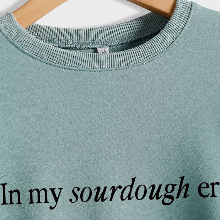 Amazon eBay new simple sweatshirt in my sourdough era loose thin women's jacket in stock