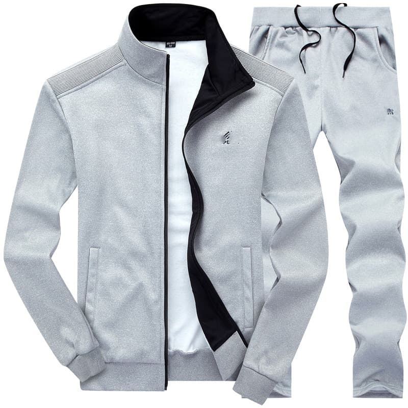 Men's Spring and Autumn Sports Suit Two-Piece Set for Middle-Aged and Elderly Dad's Autumn Outfit Father's Casual Running Sportswear