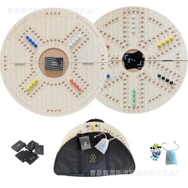 Middle Eastern Board Game Jackaroo Arabian Poker Marble Board Game Wooden 4-Player 6-Player Board