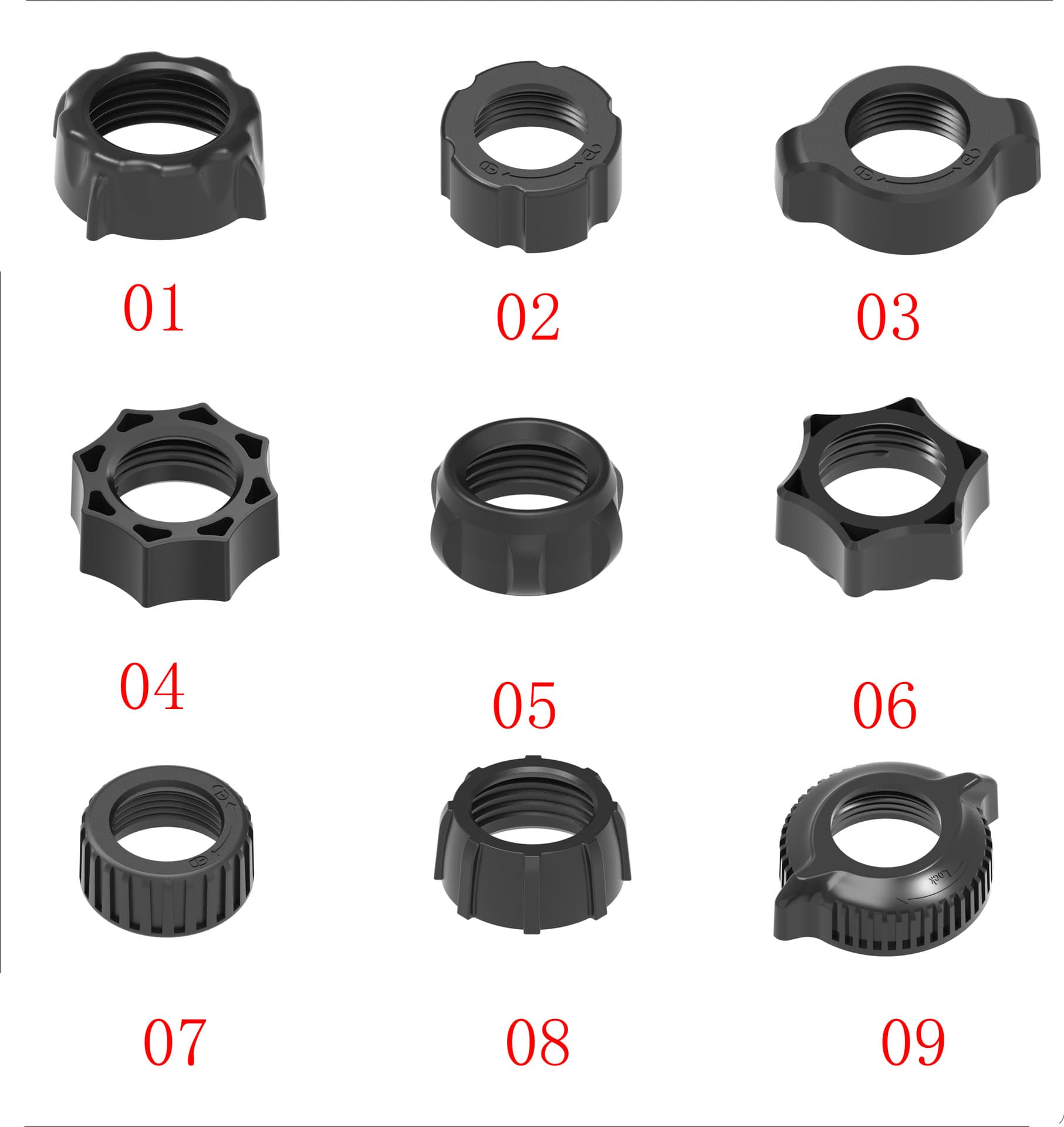 Car Holder Nut Accessories Wireless Charging Compatible Thread External Thread Compatible Diameter 17 Ball Head Plastic Parts