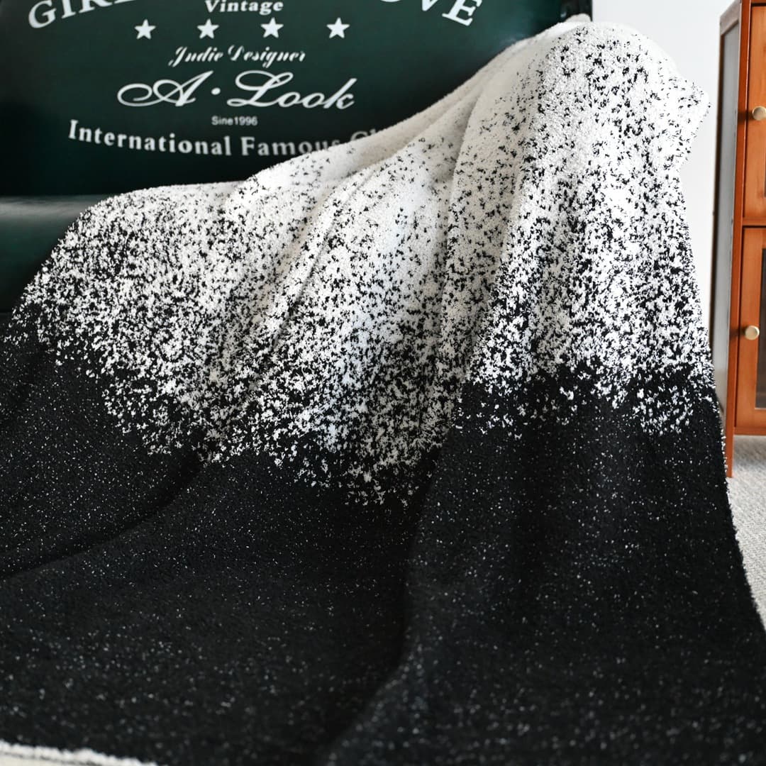 B31A class half-pile knitted cover blanket, decorative throw for sofa and office leisure, thickened warm Nordic style