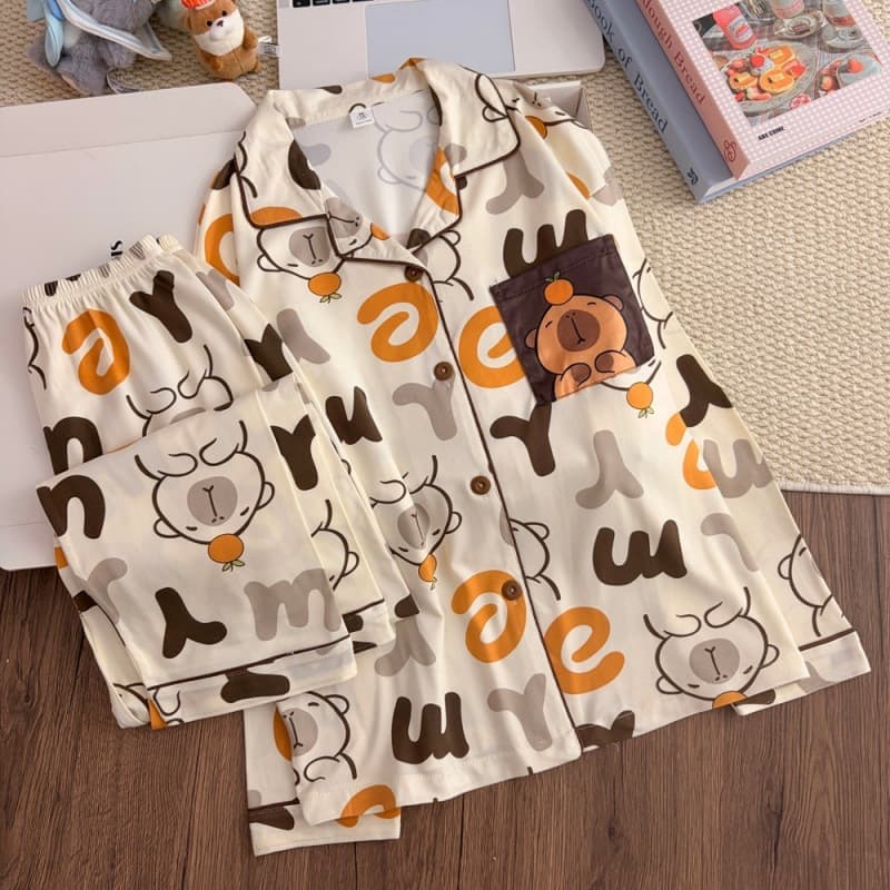 Children's Pajamas Boys 2026 Boys and Girls Long Sleeve Spring and Autumn Baby Cartoon Large Children's Home Clothing Set