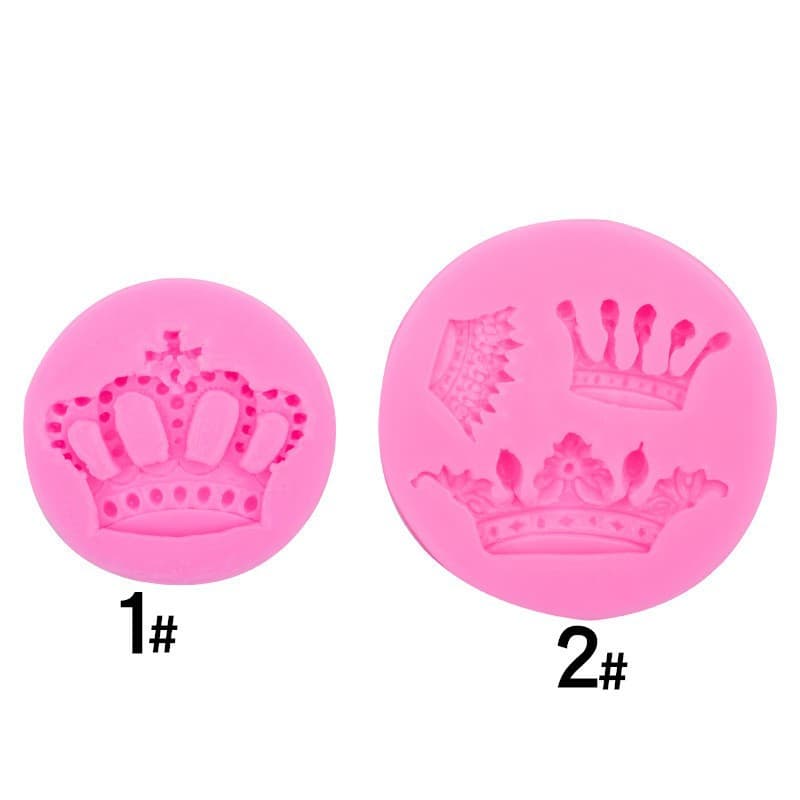 European Vintage Crown Shape Decoration Handmade Resin Silicone Mold Chocolate Fondant Mold Clay Plaster