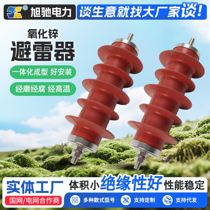 Lightning Arrester Outdoor High Voltage Zinc Oxide Arrester Composite Metal Oxide Zinc Lightning Arrester Station Type Wall Lightning Arrester