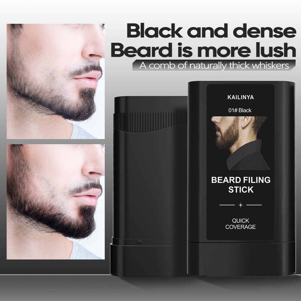 Cross-border Supply Kailinya Men's Beard Filling Stick Cover Sparse Beard Quick Color Dense Beard Cream