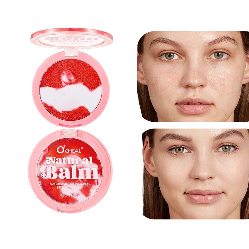 OCHEAL Setting Powder-Free Pressed Powder, Fine and Skin-Friendly, Natural Bare Look, Long-Lasting Setting Loose Powder, Cross-Border