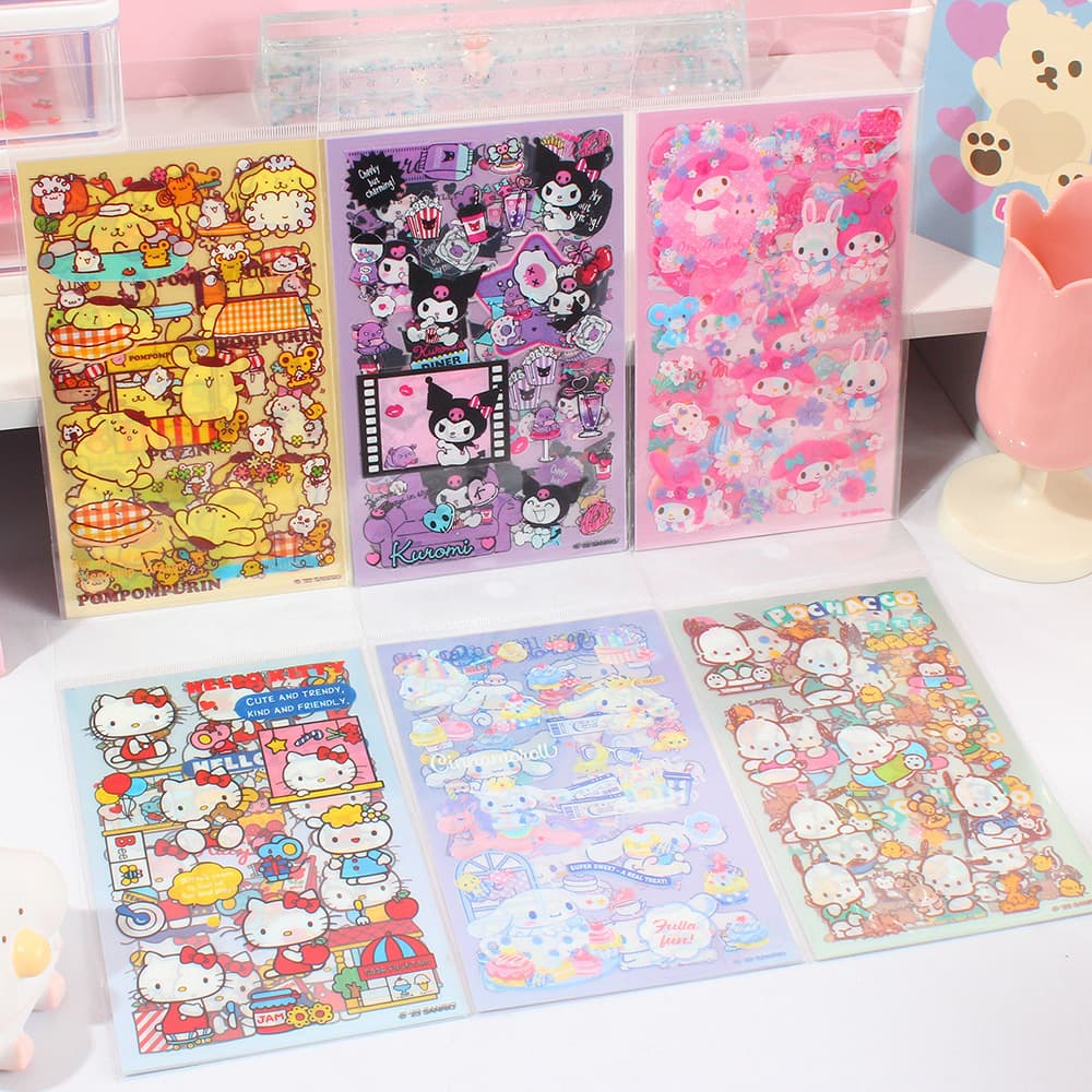 Guangbo KT86548 New Sanrio Series DIY Stickers High-value Cartoon Cute Pre-cut Scene Stickers