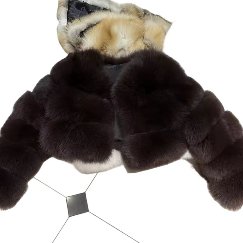 2025 New Cross-Border Hot Selling Faux Fur Jacket Short Fur Coat Eco-Friendly Stock