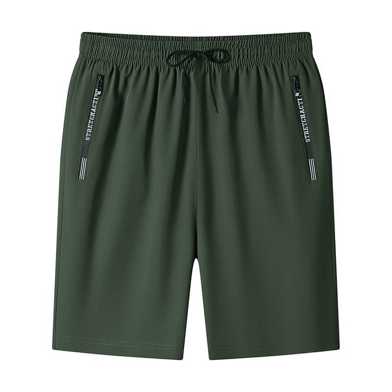 Men's shorts are cool and cool in summer, four-way elastic, outer wear, sports and casual large pants, quick-drying beach pants