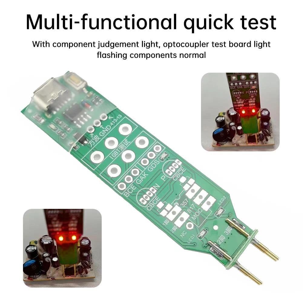 Battery-free optocoupler tester, transistor, MOSFET, IGBT