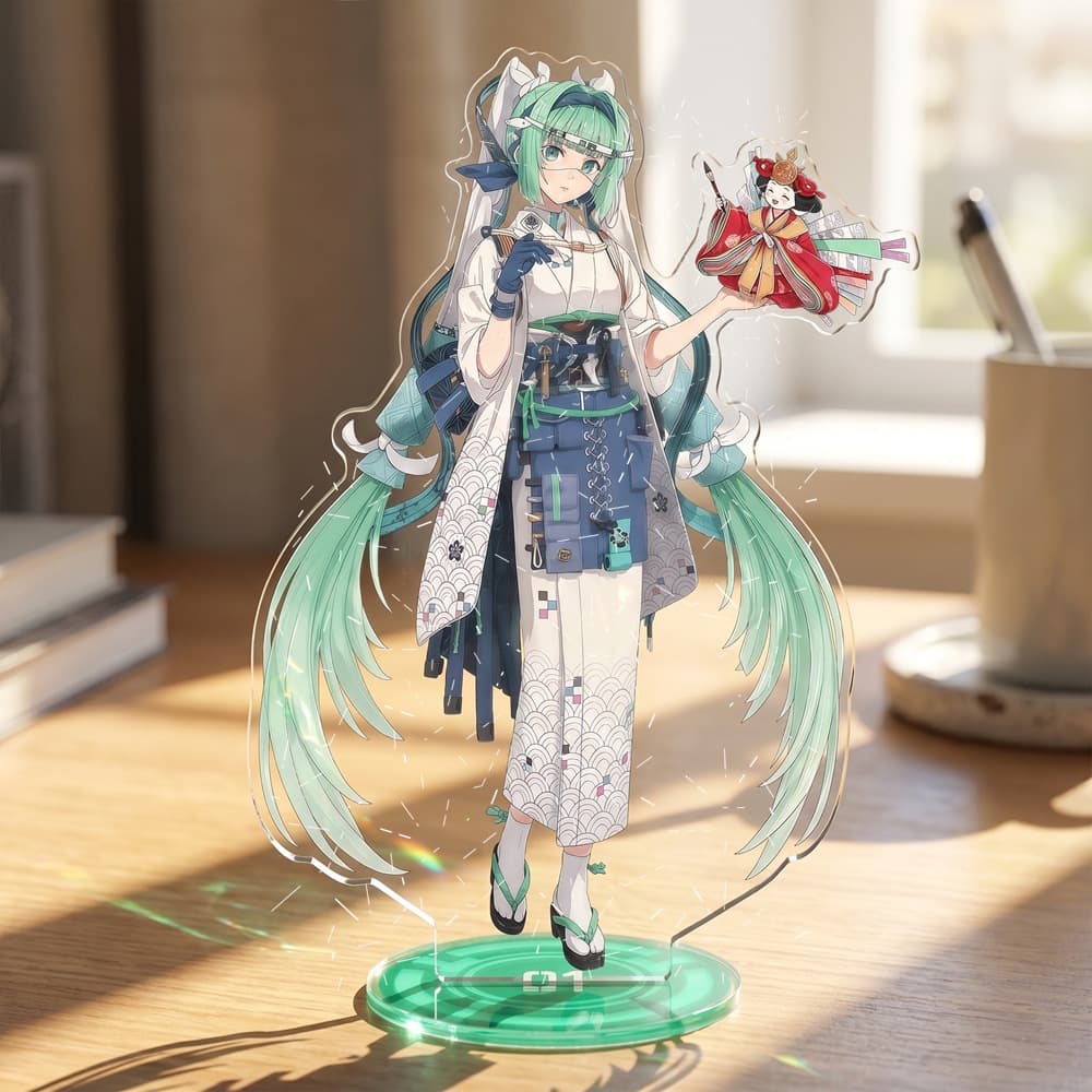 Vocaloid Hatsune Miku and Kagamine Twins Merchandise High-Definition Cnc-Processed Standee with Internal Printing