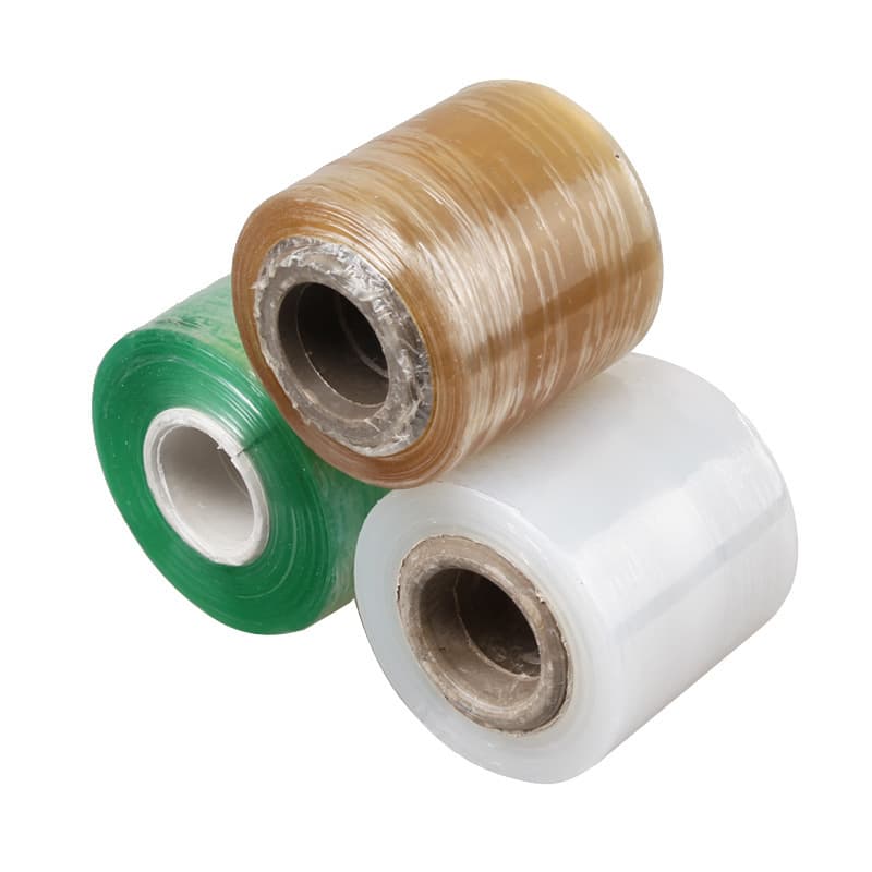 Wholesale PE Stretch Wrap Film Protective Wrap Packing Film Small Roll 6CM Packaging Plastic Film Stretch Green Seal Tear Resistant