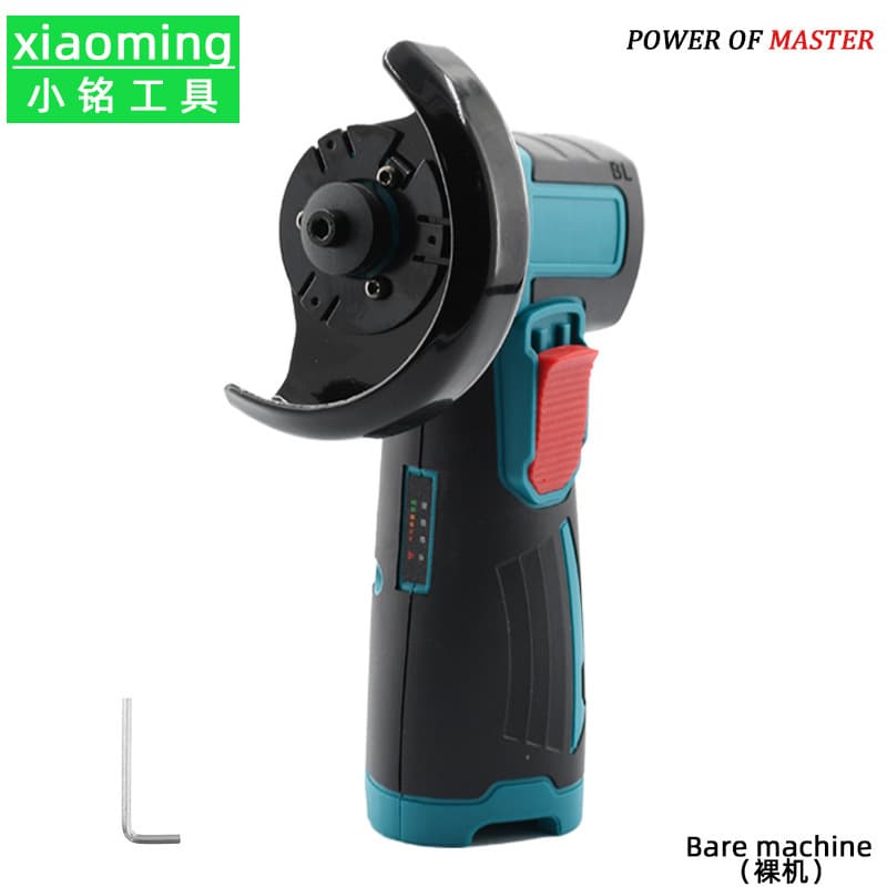 Brushless Cordless Mini Angle Grinder - Lithium Battery Polisher/Cutter & Angular Grinding Machine