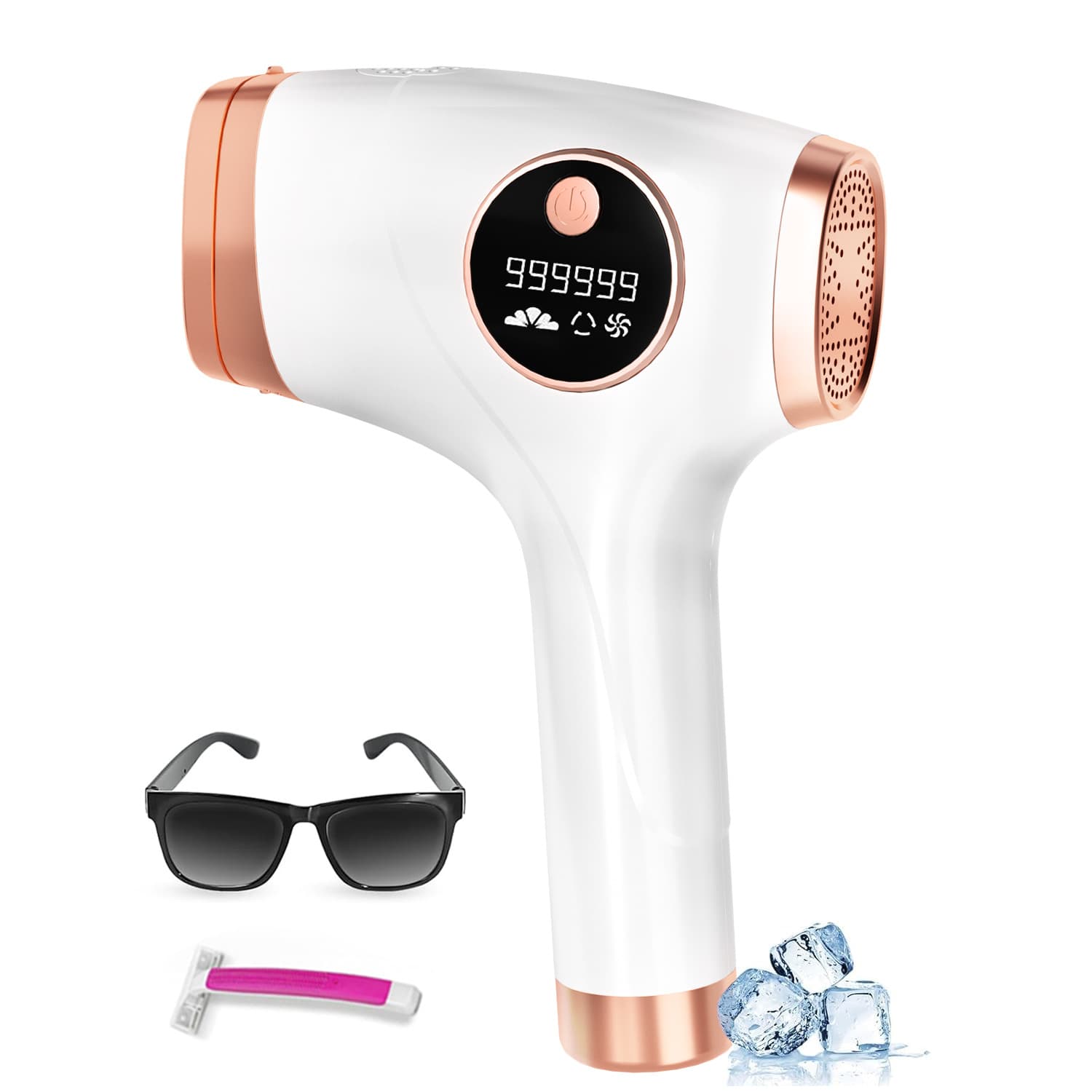 Cross-border Home Ice Point Hair Removal Handheld Gun-Type Photon Hair Remover for Men and Women, Whole Body Painless, Private Area Shaver